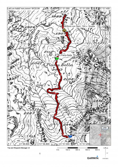 mappa cartinaColle del Campo